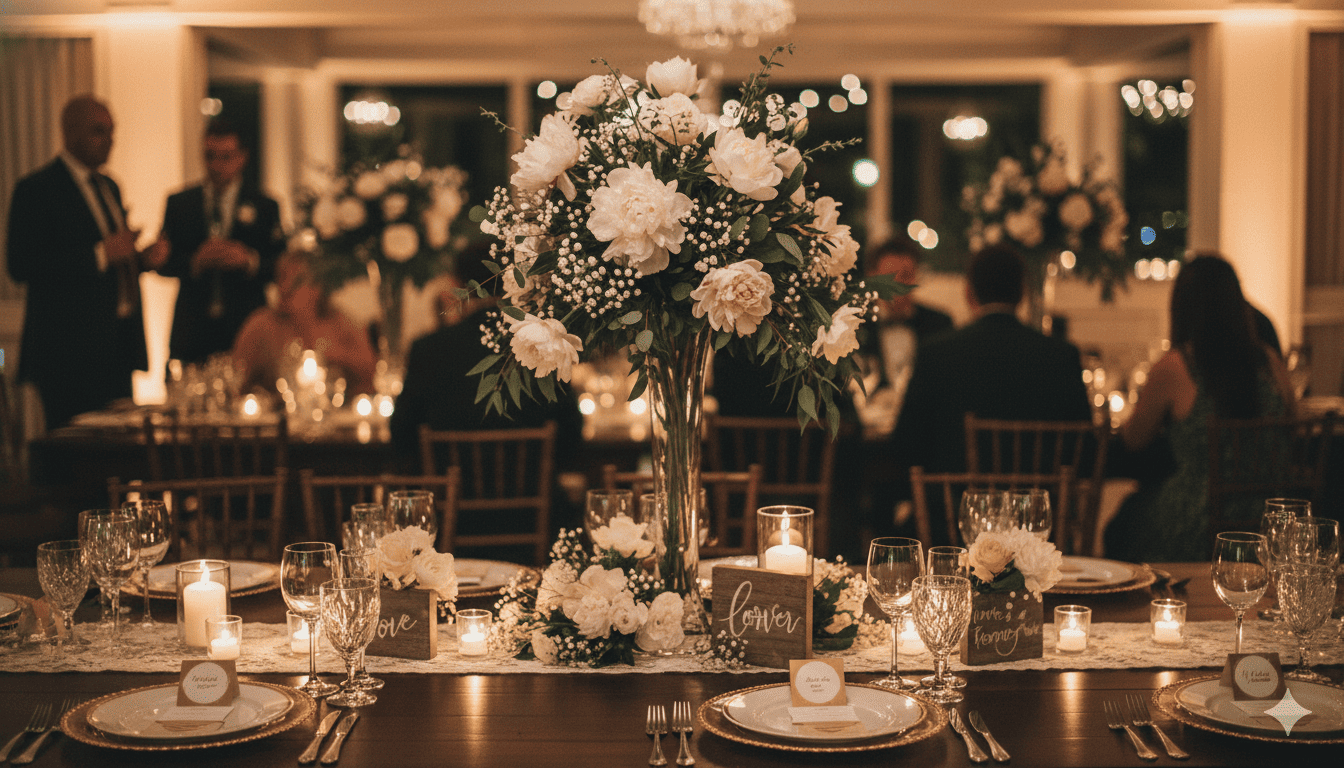 Elegant wedding decoration